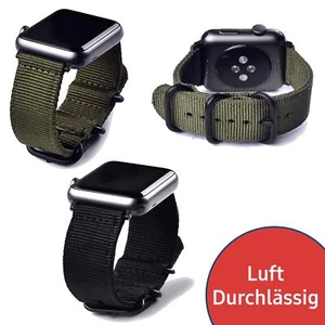 Ersatz Armband Passend Für Apple Watch Series 1 - 7 SE 2 38 - 45 mm Military NEU - Bild 1 von 12