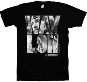 Waylon Jennings Portrait Erwachsene Herren Country Musik T-Shirt JMM-JNN-2072 - Bild 1 von 3