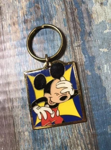 Disney mickey mouse metal keychain Vintage Rare - Picture 1 of 2