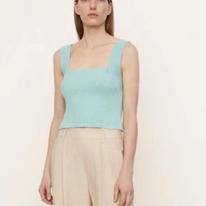 Vince Square Neck Camisole Knit Tank Top- color PAM Large - Picture 1 of 9