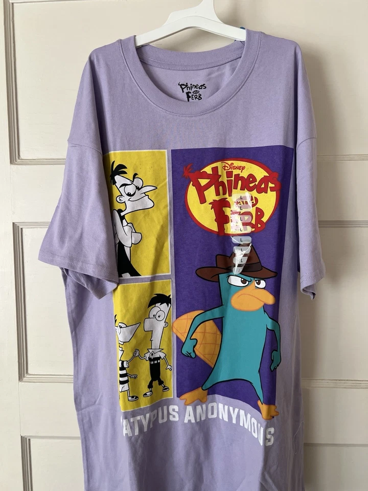 Phineas and Ferb T-shirt Youth Large New - Image 1 of 1