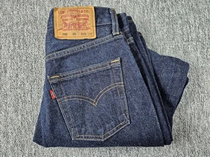 Vintage Levi's 555 Damenjeans 28x32 1999 Bootcut Blaue Denim Knopfverschluss Y2K - Picture 1 of 17
