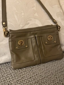 Marc Jacobs taupe Turnlock Percy Messenger Bag - Picture 1 of 6