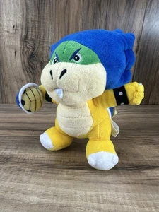 Peluche San-Ei Super Mario Bros U Ludwig Von Koopa 8" 2014 con caparazón de tortuga azul - Imagen 1 de 7