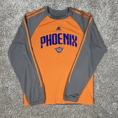2010 年代阿迪达斯 Phoenix Suns 热身射击长袖衬衫 S 码 — 第 1/4 张图片