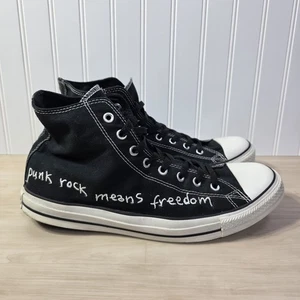Converse x Kurt Cobain Schuhe Gr. 13 schwarz Punk Rock bedeutet Freiheit Return - Bild 1 von 13