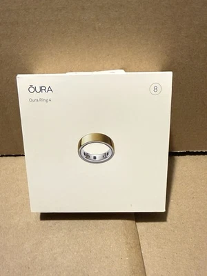 Oura Ring Gen 4, Size 8, Gold - Image 1 of 3