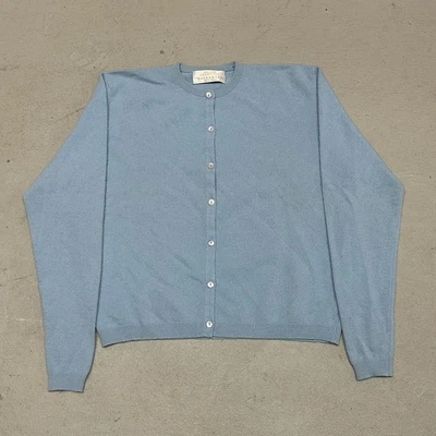 Cárdigan mediano vintage BERK of Burlington Arcade por Ballantyne azul cachemir Foto 1 de 4