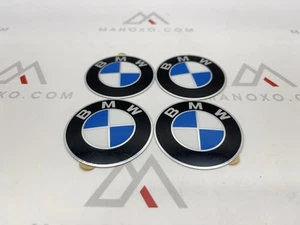 BMW Wheel Center Cap Emblem 58mm GENUINE hubcap logo roundel sticker - Picture 1 of 1