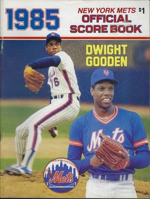 1985 New York Mets Program/Scorecard vs Cincinnati Reds Carter Parker Perez Rose - Image 1 of 3