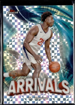 2023-24 Topps Finest Kobe Brown RC Arrivals Checkerboard #A-30 - Image 1 of 2
