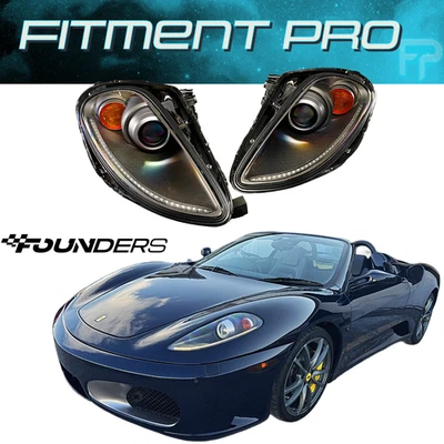 Founders Carbon Fiber LED Headlights 2005-2010 Ferrari F430 LHD/Amber Lens (Set) - Изображение 1 из 4