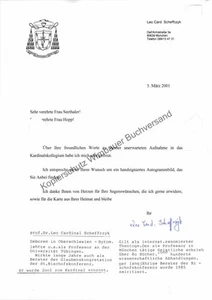 Original Autogramm Leo Kardinal Scheffczyk (1920-2005) /// Autograph signiert s - Bild 1 von 2