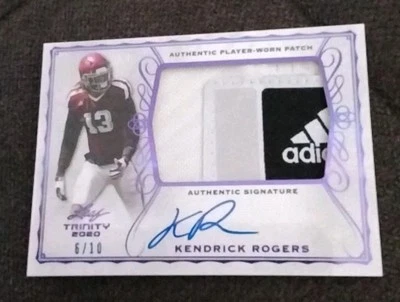 2020 Leaf Trinity Auto Patch 6/10 Kendrick Rogers PA-KR1 - Image 1 of 2