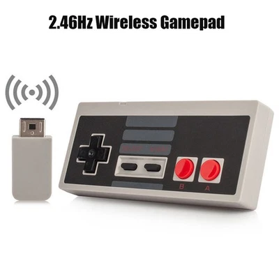 Classic 2.46Hz Bluetooth Wireless Gamepad Joypad Controller for Nintendo USB NES - Image 1 of 4