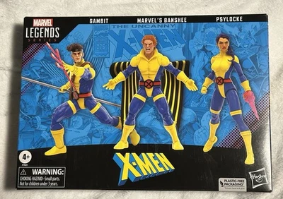 Marvel Legends 3-Pack Psylocke Gambit Banshee X-Men 97 60th Anniversary 3-Pack - Image 1 of 2