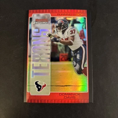 2005 Bowman Chrome - Domanick Davis #17 Red Refractor - Image 1 of 2