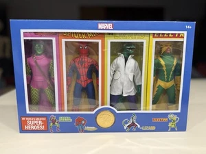 Disney Store Exclusive Marvel Retro Spider-Man MEGO Actionfigur 4er Pack ✨NEU✨ - Bild 1 von 2