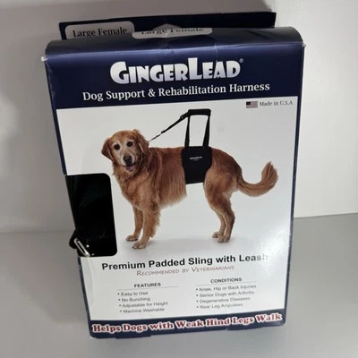 Ginger Lead Dog Support & Rehabilitation Harness For Large Female Dog New In Box - Image 1 of 4