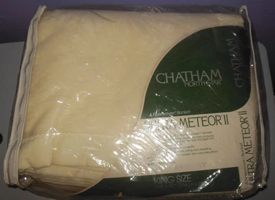 NEW Chatham North Star Ultra Meteor 100% Acrylic Nylon Binding Ivory King Size - Image 1 of 2