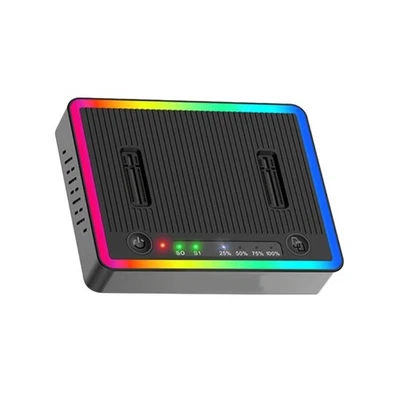 Double Bay Solid Disk Cloner Reader M.2 Duplicator USB3.2 20Gbps Double Protocol - Image 1 of 4