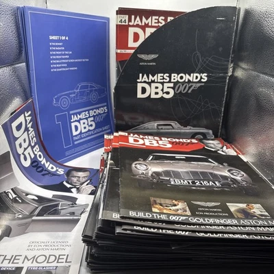 Eaglemoss build - James  Bond DB5 - 86 magazines, Folder, blue prints 1-4 - Image 1 of 4