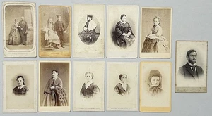 Karlsruhe / 11 X CDV Portrait Photos 1880 / Enfants Femmes Hommes - Picture 1 of 1