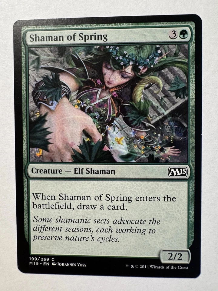Shaman of Spring - Magic 2015 Core Set M15 - Magic the Gathering MTG - Image 1 of 1