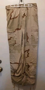 US Army Desert Camo Trousers Combat Cargo Pants Ripstop Small Long Used $17.98 - Picture 1 of 11
