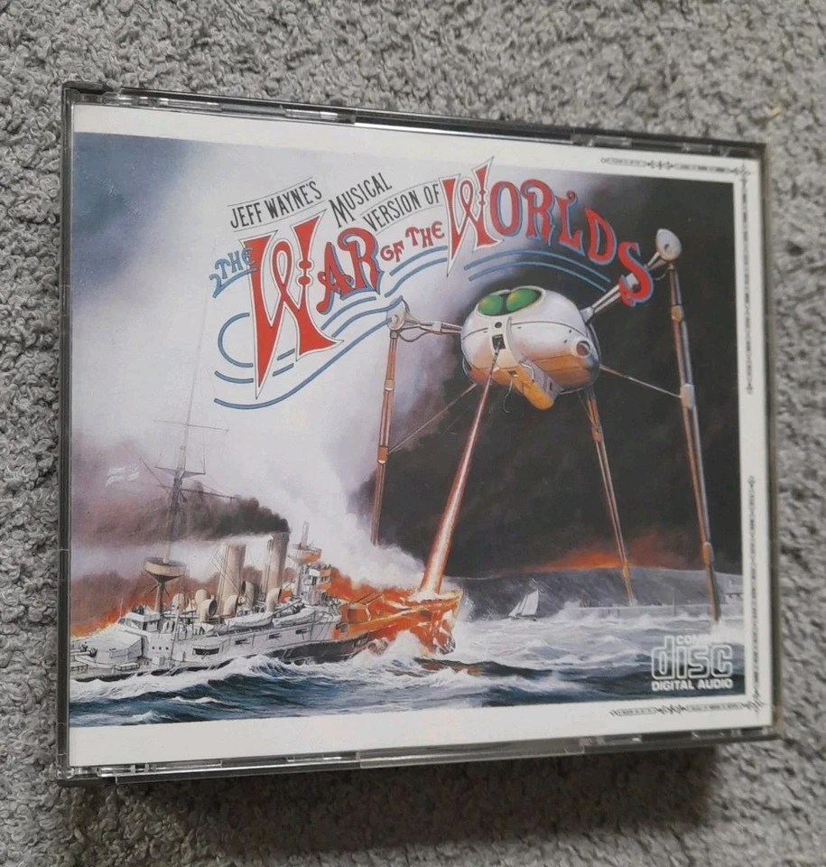 Jeff Wayne's WAR OF THE WORLDS - Doppel-CD 1985 A/NL, dicke CD-Box & Booklet! - Bild 1 von 4