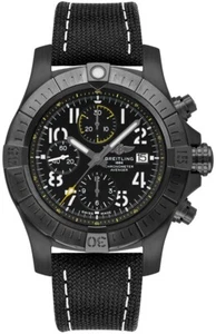 Breitling Avenger Chronograph Black Titanium Mens Swiss-Made Watch V13317101B1X1 - Picture 1 of 5