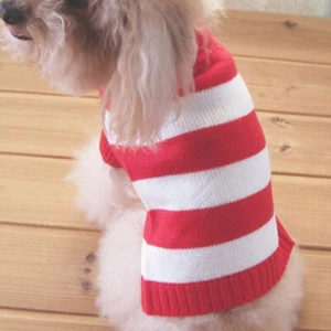 Tangpan Turtleneck Classic Stripes Pet Clothes Dog Lapel Sweater Apparel Costume - Picture 1 of 14