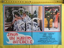 1971 UNFAITHFUL HUSBAND Erotic Yanne Italian Fotobusta Movie Poster ORIG F17-9