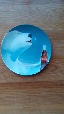 Holiday Coca Cola Polar Bear Collectable Plate 7.5" Markings by C. R. Gibson Foto 1 de 4
