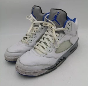 Jordan Herren weiß Stealth Jordan 5 Retro Turnschuhe Größe UK 8,5 US 9,5 - gebraucht - Bild 1 von 10