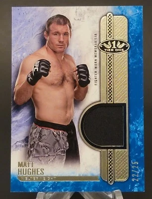 2017 Topps UFC Knockout Tier One Relics Blue #T1R-MHU Matt Hughes 22/25 - Image 1 of 2