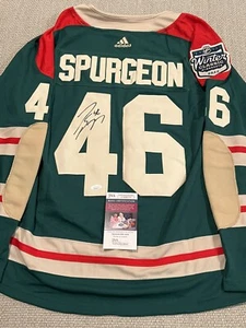 JSA COA JARED SPURGEON Signed Autographed Minnesota Wild Hockey Jersey - Imagen 1 de 2