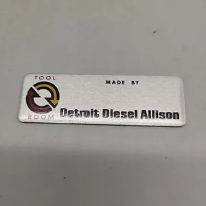 DETROIT DIESEL / ALLISON TRANSMISSION Badge Tag - Foto 1 di 2