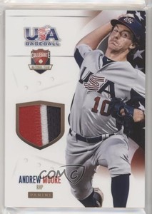2014 Panini USA Baseball Box Set Jerseys Prime /35 Andrew Moore #23