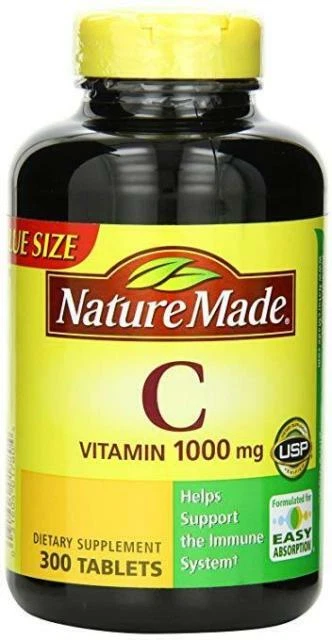 Nature Made Vitamin C 1000mg 300 Tablets 885400377293