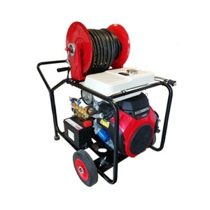 Honda GX630 Electric Start Pressure Power Washer Jet Petrol 30 Metre Hose Reel - Picture 1 of 1