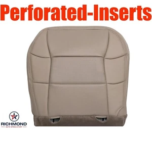 02 Lincoln Navigator CONDUCTOR Repuesto Inferior Cuero PERFORADO Cubierta de Asiento Bronceado - Imagen 1 de 14