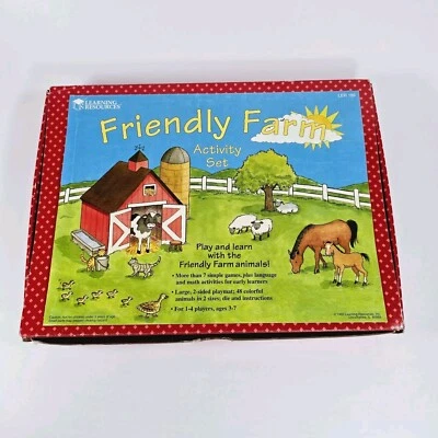 Friendly Farm Activity Set 7 Games Learning Resources Game Age 3-7 Math Complete - Image 1 of 4