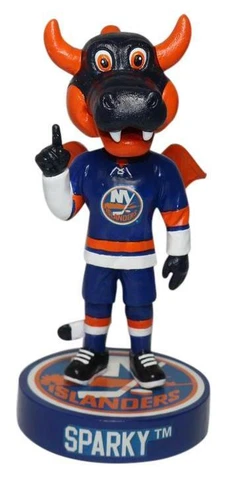 Sparky New York Islanders Logo Base Bobblehead NHL Hockey Cover