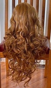 The Fever Isabelle Wig Auburn 26" Long Soft Curl Smiffy's Realistic Synthetique - Picture 1 of 23