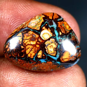 14.70 ct  Fancy Cabochon (20 x 15 mm) Multi Australian Koroit Boulder Opal - Picture 1 of 1