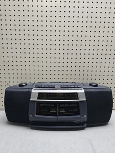 Vintage Lenoxx Sound AM/FM Stereo Dual Cassette Recorder Model: CT-769 UNTESTED - Picture 1 of 10