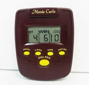 1995 Radica Monte Carlo Acey Deucey Poker Handheld Game #3260 - Tested & Working - Picture 1 of 5