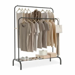 Perchero de Pie Newlux Hangy Duo 30 Negro Metal 115 x 50 x 150 cm - Imagen 1 de 8
