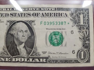 Star Note District F Atlanta Federal Reserve Bank * $1 2017 - Imagen 1 de 3